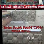 Stylish cushioning work double bed strong and durable