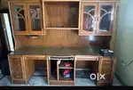 Very good condition study with computer cabinet