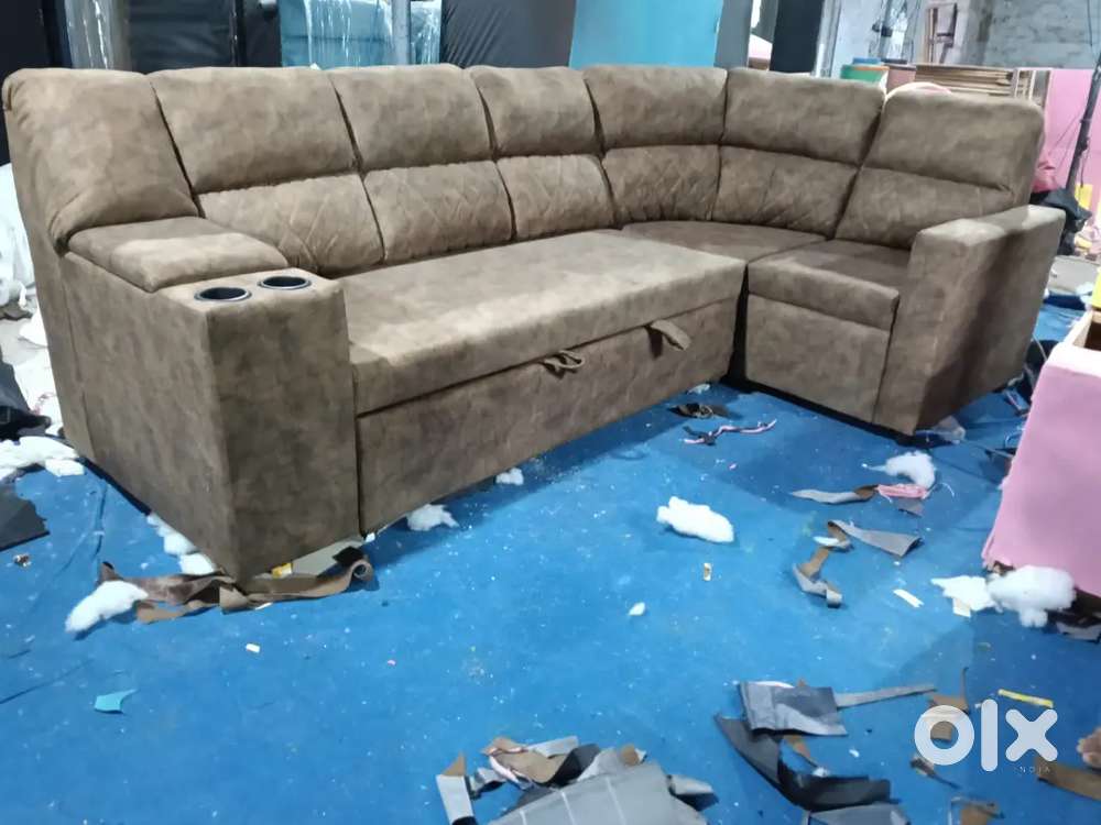 L shape sofa set with beautiful colour and comfortable sitting