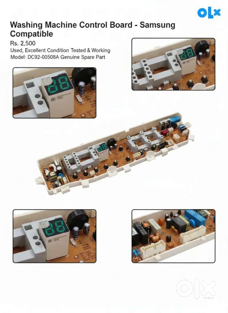 Genuine Samsung

DC92-00508A Control Board

Used, Excellent Condition