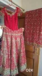 Bridal lehenga choli dupatta