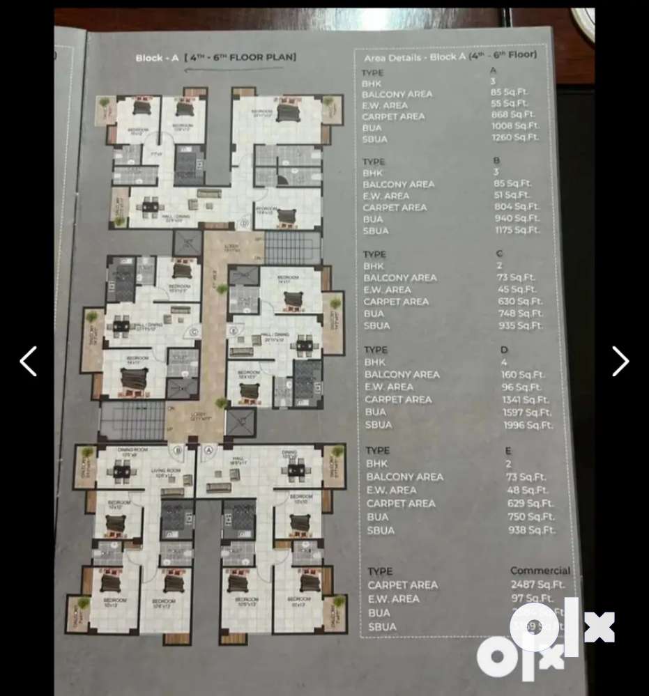 *At Boragaon 3bhk residential flat available at main road,