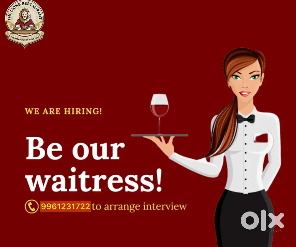 We are looking Lady Waitress