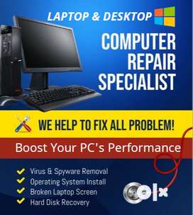 Fix Laptop Desktop PC Service RAM SSD 1TB Install OS Windows 7 8 10 11