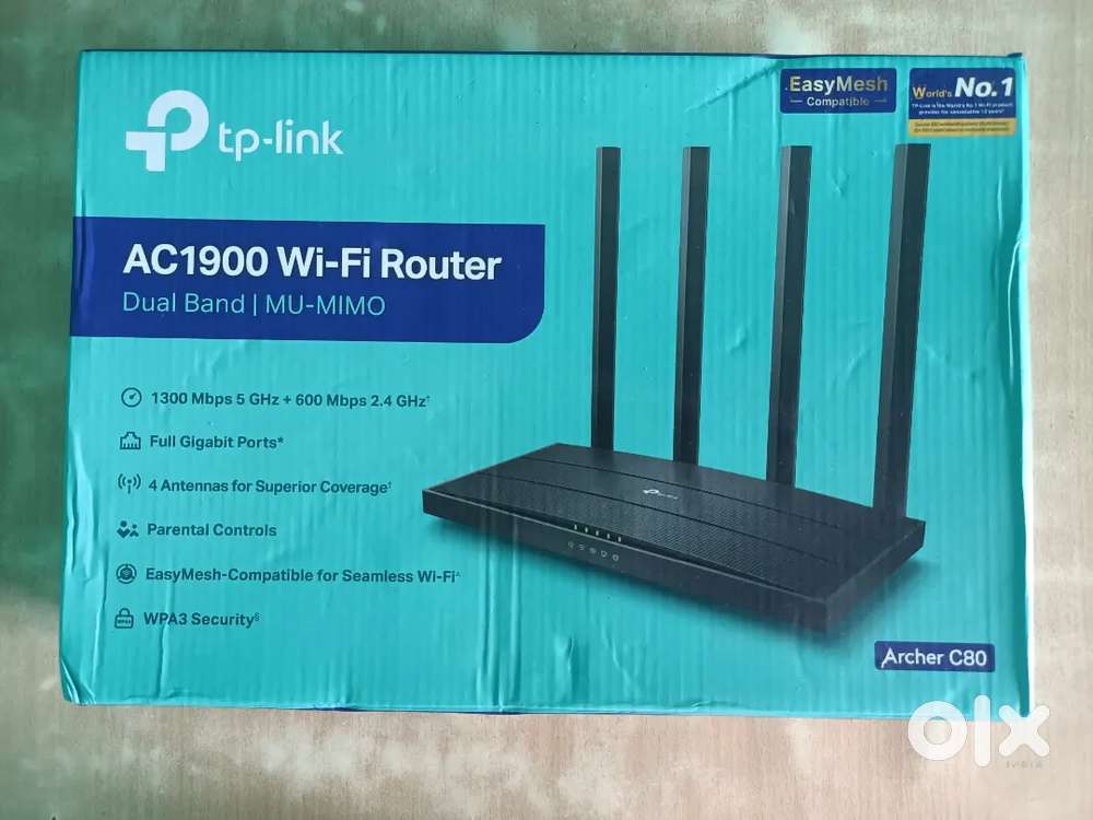 Tp-Link AC1900 WI-FI Router Archer C80 4 Antennas