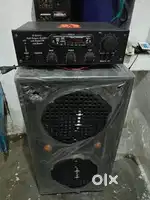 Dj box with amplifier and 1 years warranty
