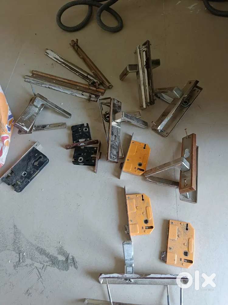 Door lock and curtain rods