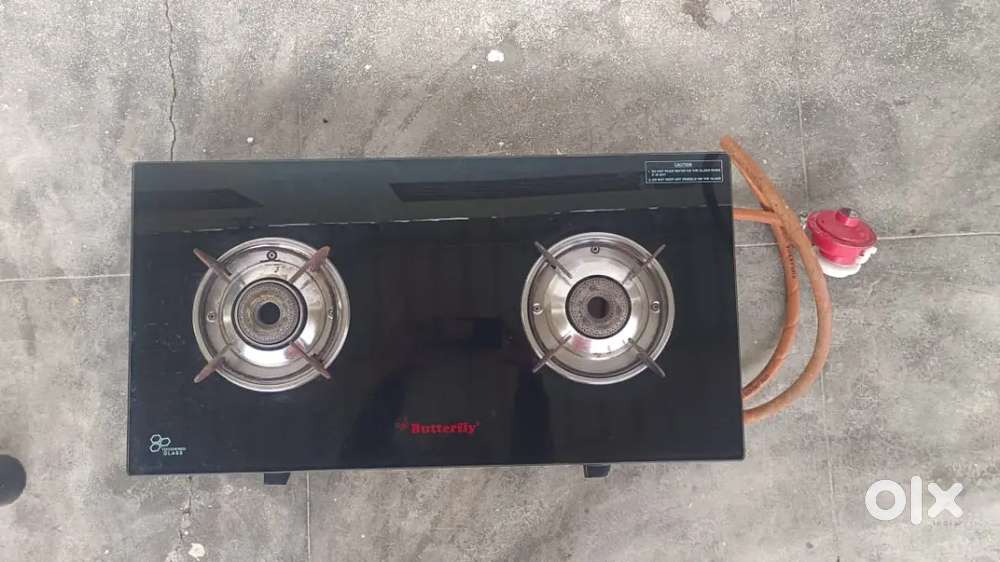 Urgent sale “Butterfly 2 Burner Glass Gas Stove + Regulator