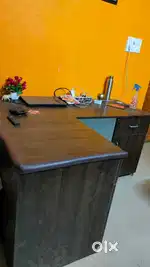L shape office table available for sale