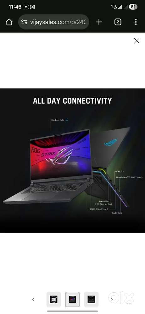 Upgraded ASUS ROG Strix G16 RTX 5060 8 GB GRAPHICS Gaming Laptop