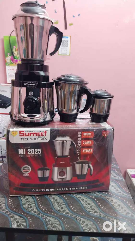 Sumeet mixie 3 jar 800w heavy duty new pcs