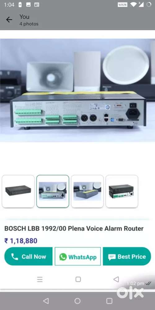 Plena Voice Alarm Router (BOSCH)unused sealed piece