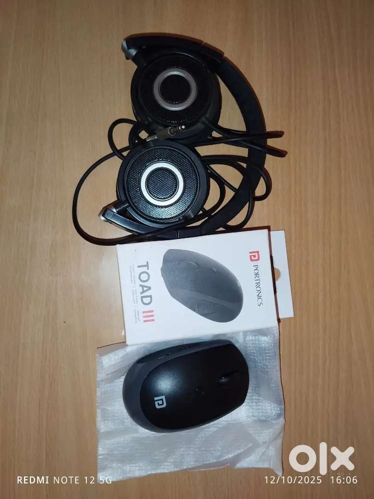 Potronics wireless mouse & Boat headset