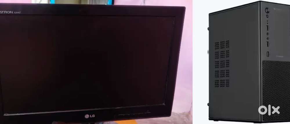 Computer with monitor