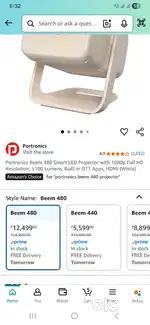 Brand New Projector : Unopened Box : Immediate Sale : Portronics