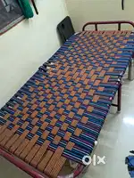 Steel cot with cotton