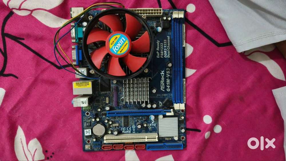 ASRock G41 Motherboard + Intel Pentium Dual Core E3120 +CPU Fan & Gift