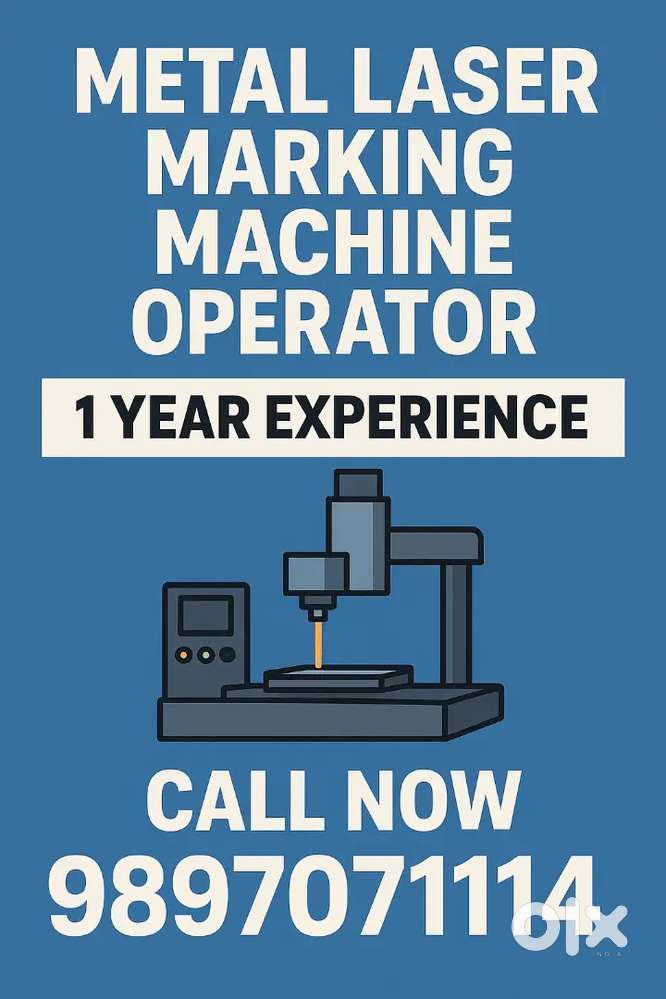 Metal laser marking machine operater