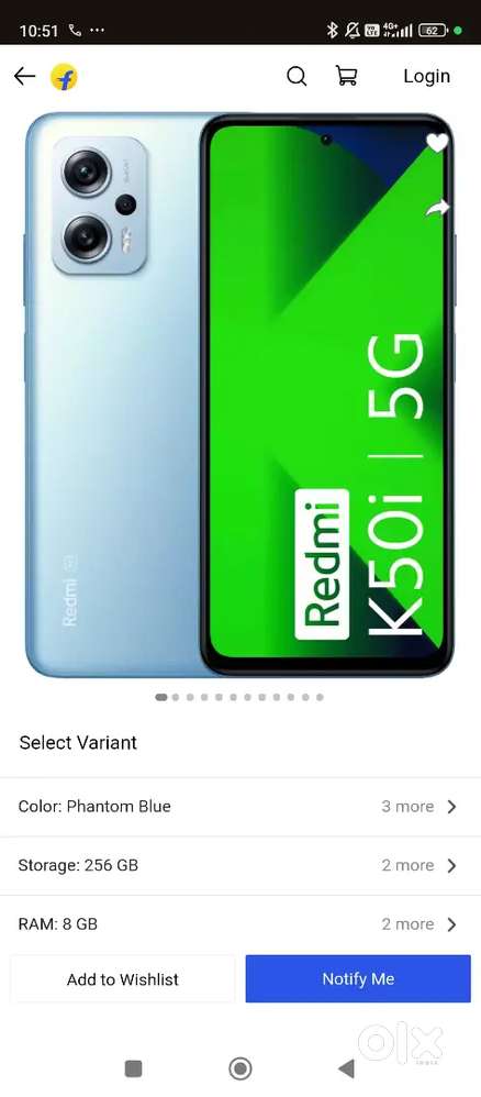 REDMI K50I 8GB 256