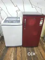 Videocon single door refrigerator and lg top load washing machine $