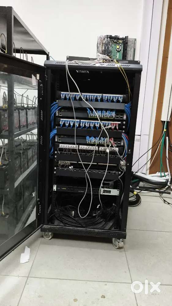 Data cable laying and network testing