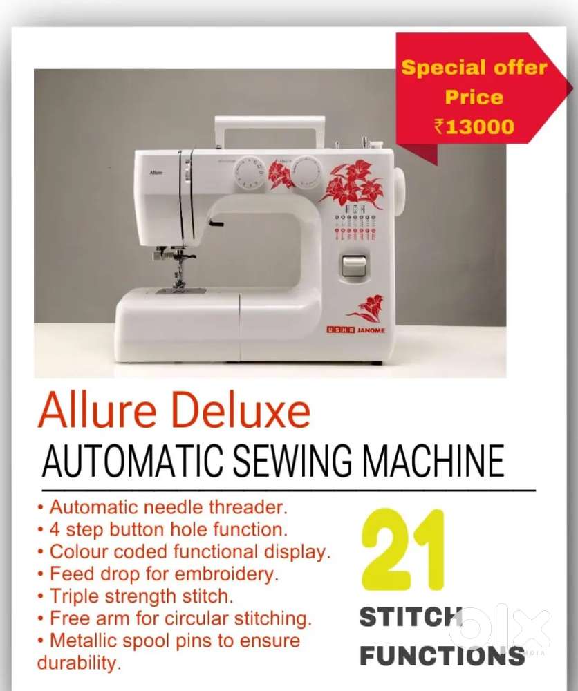 USHA Allure Deluxe

AUTOMATIC SEWING MACHINE