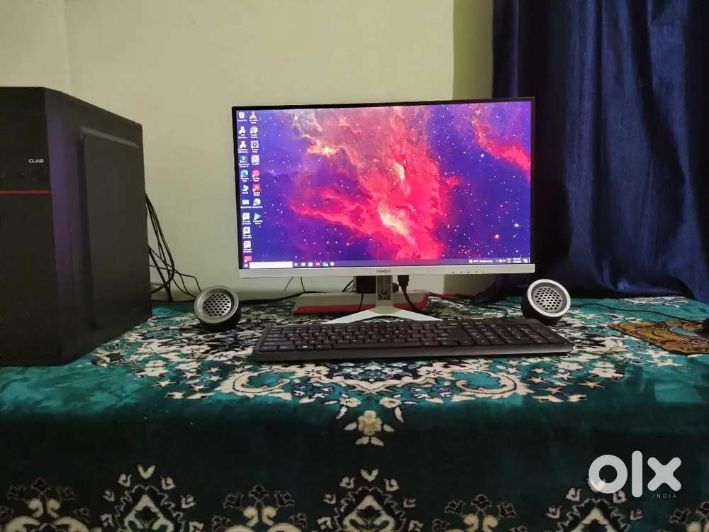 5 Months old with curved moniter