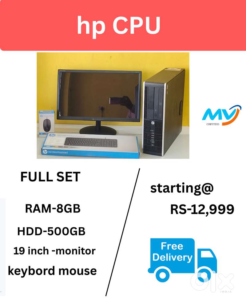 Free Installations  Cash on home delivery  Desktop Laptop CPU Full Set