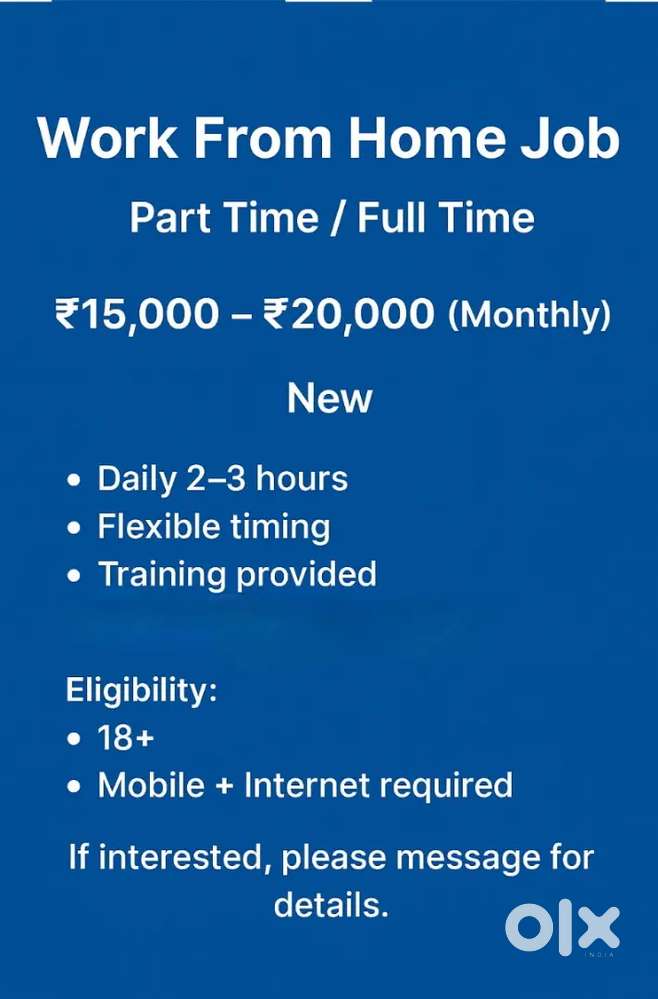 Work From Home Job – Part Time / Full Time