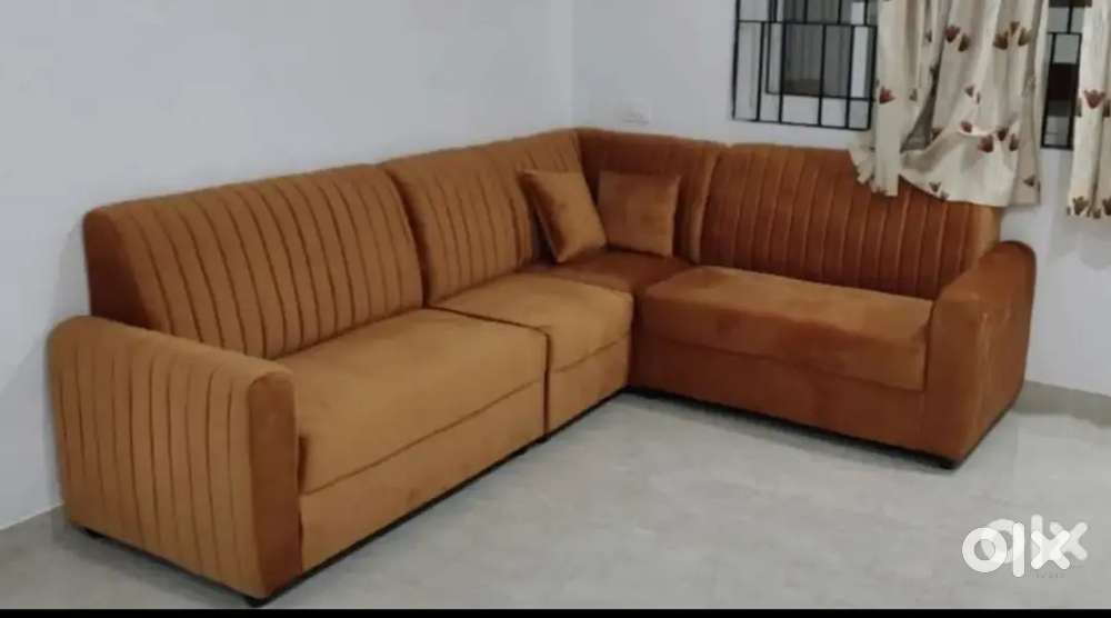 L TYPE STRIPS MODEL SOFA MANUFACTURING AT ZAM ZAM FURNITURE