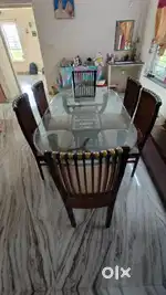 6 Seater big size Dining Table with 6 chairs