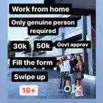 Work from home, Online work ,