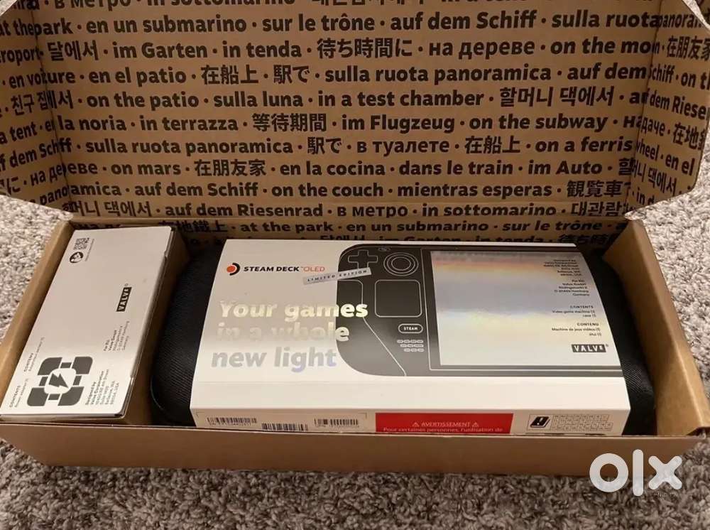 Valve Steam Deck OLED 1TB Handheld Console Black Red