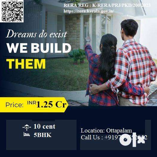 5BHK House For Sale In Cherpulasery , Ottapalam town