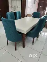 Dining table sagwan 6 chairs