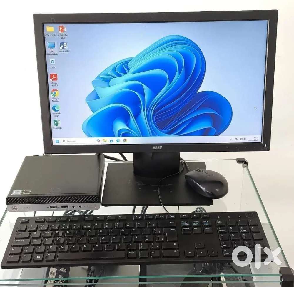 HP COMPUTER SET i5-6th gen,8GB DDR4,256GB NVME,MONITOR,KEYBOARD,MOUSE