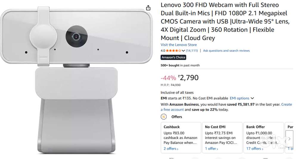 Webcam Lenovo