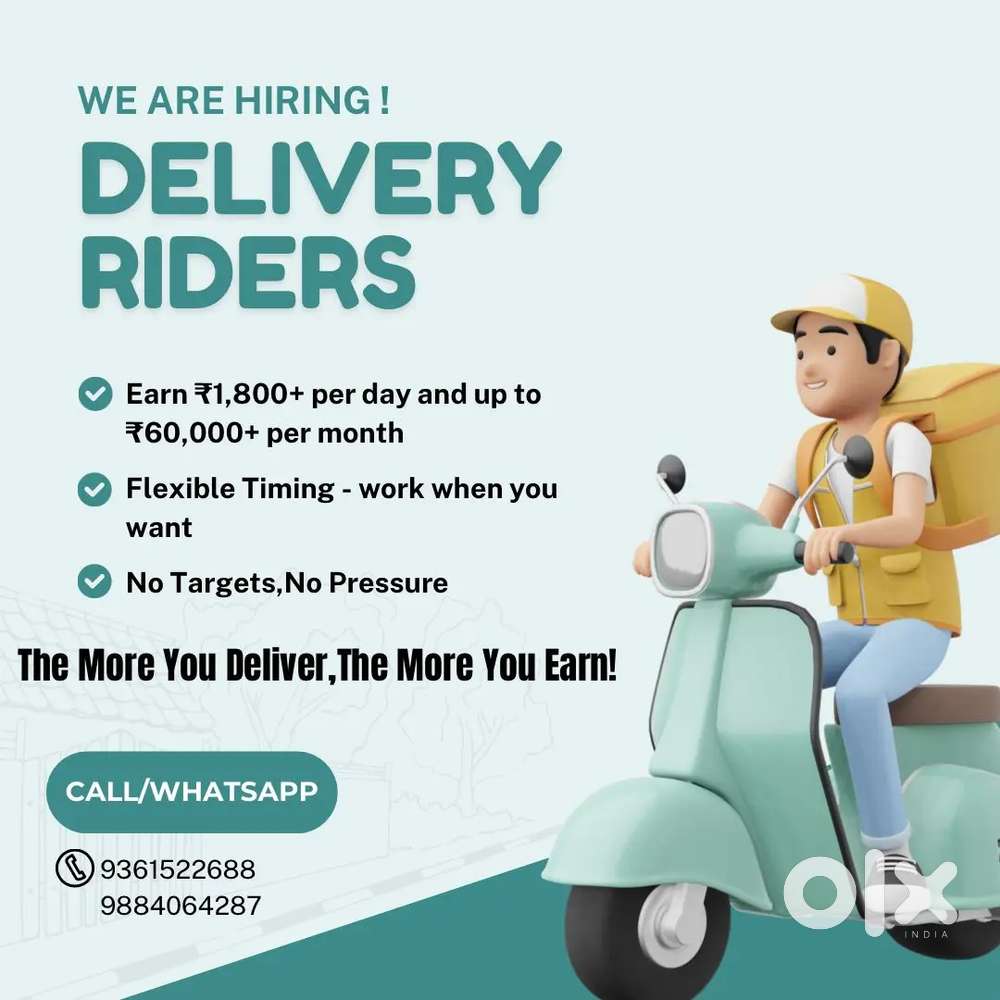 Delivery Partner Job in Chennai – Earn ₹1,800+ Daily