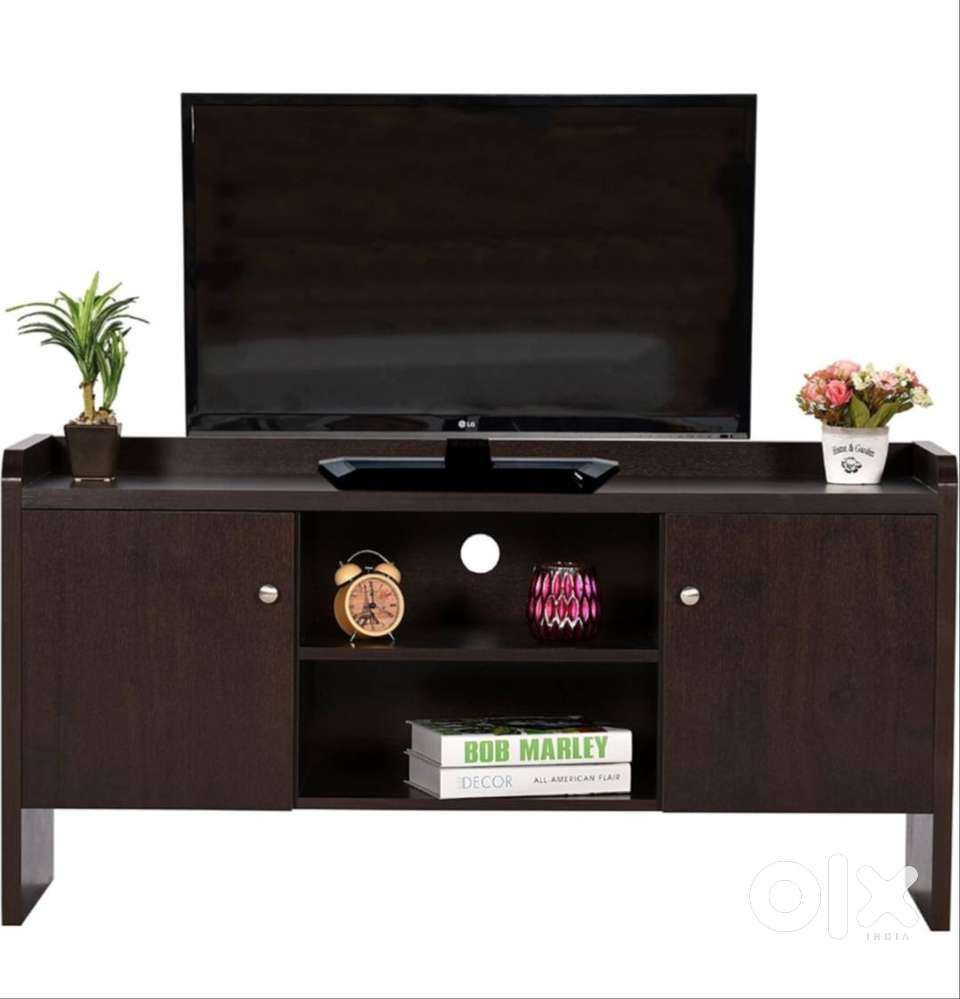 TV entertainment unit, engineered wood, 2 door, three years old