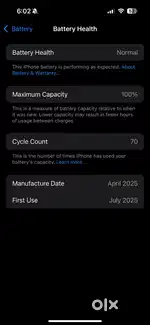 1 month old Iphone 16 white 128 gb