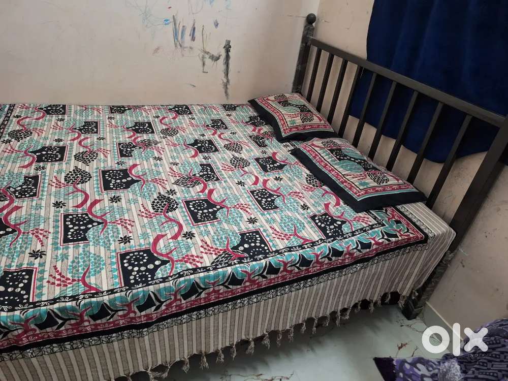 Iron Bed for sale with mattress
