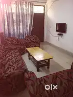 2 bhk house with light , fans and almira