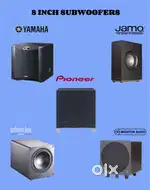 YAMAHA,JAMO,PIONEER,INDIANALINE,MONITOR AUDIO 8 INCH SUBWOOFERS