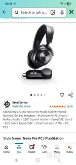 SteelSeries Arctis Nova Pro Multi Wired Headphone