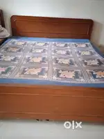 Double Bed with built-in storage boxes and Mattress