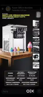 SOFTY ICE CREAM MACHINE AND SNOW ICE N SUGARCANE JUICE MACHINE
