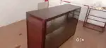 Urgent sale Aluminum 
Glass rack shelf,2 Glass shelf, contact