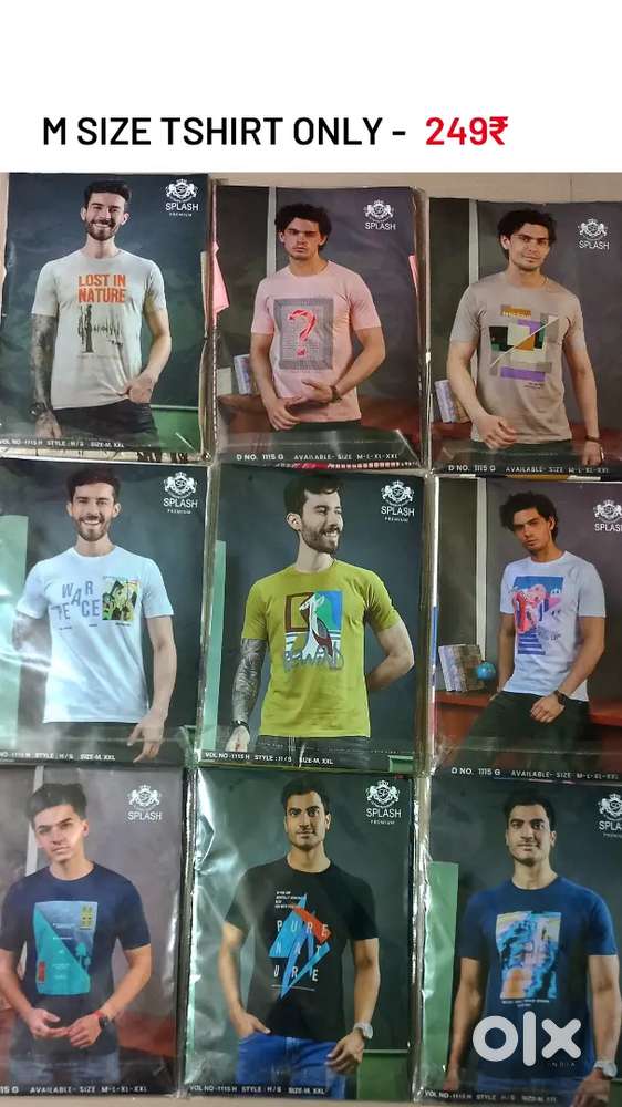 m size tshirts only 249₹