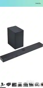 LG SC9S 400W Bluetooth Soundbar Remote (Dolby Atmos, 3.1.2 Channel)