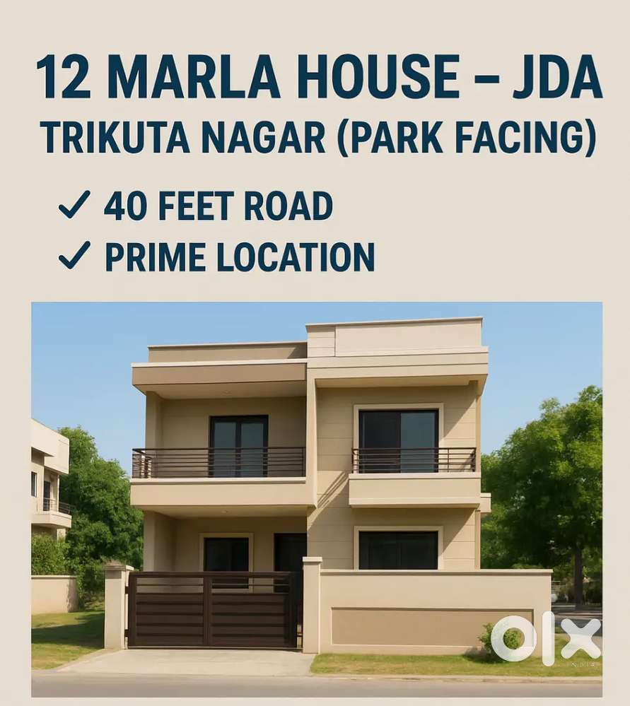 12 marla house and plot trikuta nagar